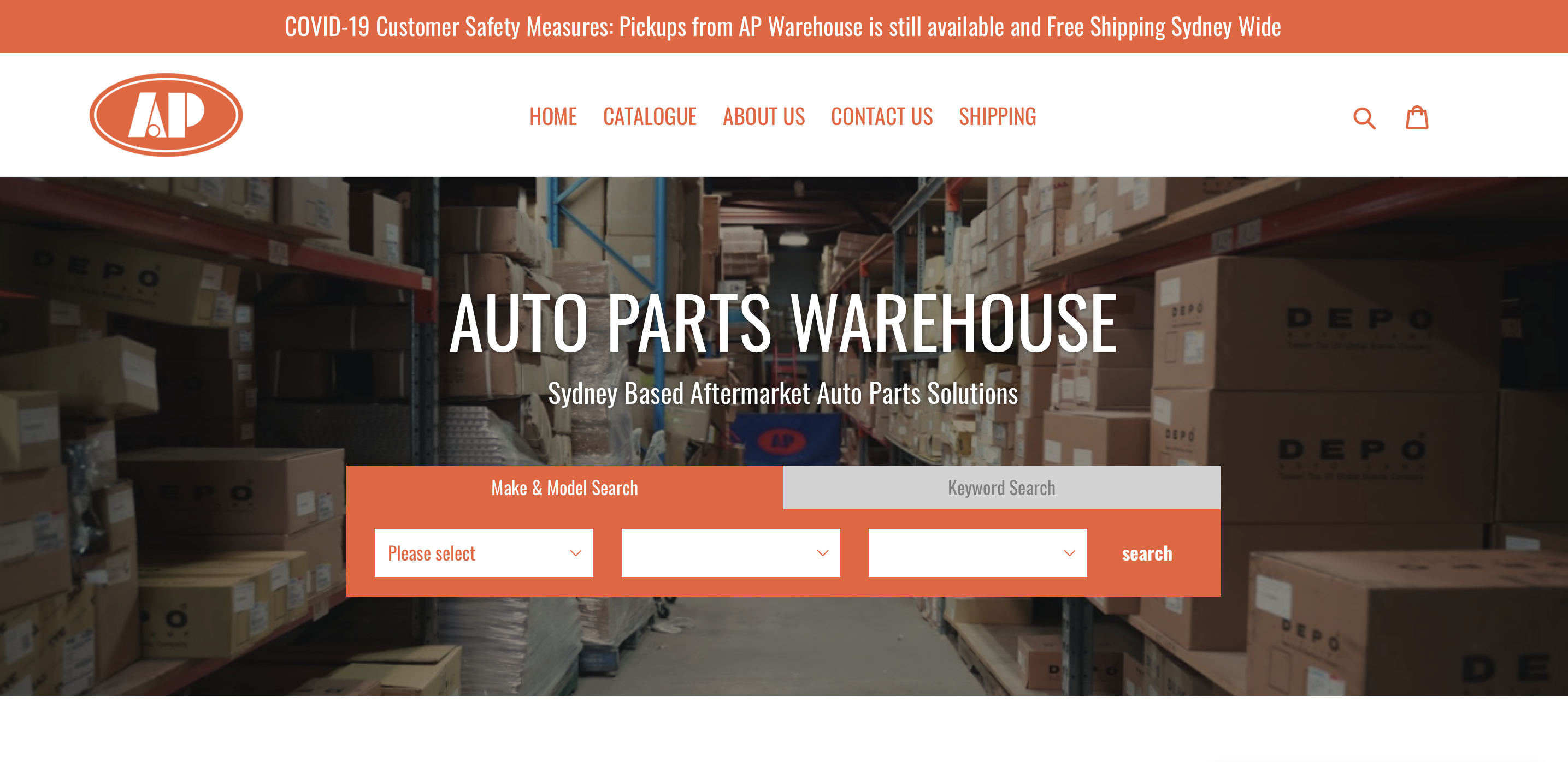 AP Warehouse E-Commerce Site
